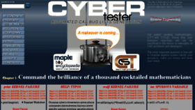 What Cybertester.com website looked like in 2018 (5 years ago)