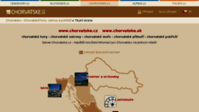 What Chorvatske.cz website looked like in 2018 (5 years ago)