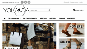 What Calzadosyolanda.com website looked like in 2018 (5 years ago)