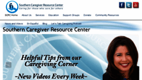 What Caregivercenter.org website looked like in 2018 (5 years ago)