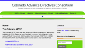 What Coloradoadvancedirectives.com website looked like in 2018 (5 years ago)