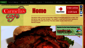What Carmellascafe.com website looked like in 2018 (5 years ago)
