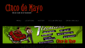 What Cincodemayomexicanrestaurant.com website looked like in 2018 (5 years ago)
