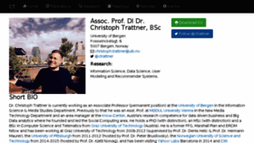 What Christophtrattner.info website looked like in 2018 (5 years ago)