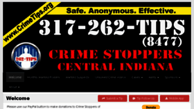 What Crimetips.org website looked like in 2018 (5 years ago)