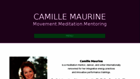 What Camillemaurine.com website looked like in 2018 (5 years ago)