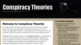 What Conspiracytheories.us website looked like in 2018 (5 years ago)