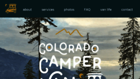 What Coloradocampervan.com website looked like in 2018 (5 years ago)