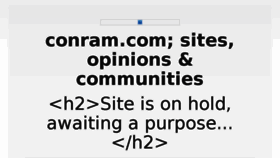 What Conram.com website looked like in 2018 (7 years ago)