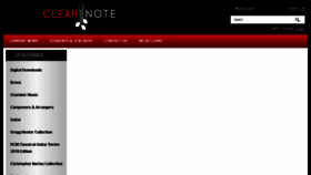 What Clearnote.net website looked like in 2018 (7 years ago)