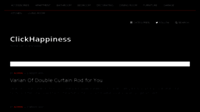 What Clickhappiness.com website looked like in 2018 (5 years ago)