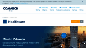 What Comarch-healthcare.pl website looked like in 2018 (5 years ago)
