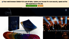 What Cmaawards.com website looked like in 2018 (6 years ago)