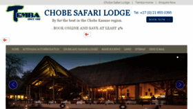 What Chobesafarilodge.net website looked like in 2018 (5 years ago)