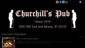 What Churchillspub.com website looked like in 2018 (5 years ago)