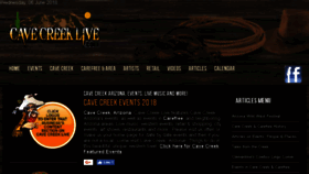 What Cavecreeklive.com website looked like in 2018 (5 years ago)
