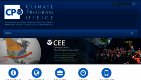 What Climate.noaa.gov website looked like in 2018 (7 years ago)