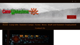 What Campwakeshma.com website looked like in 2018 (5 years ago)