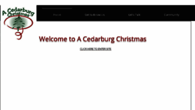 What Cedarburgchristmas.com website looked like in 2018 (6 years ago)