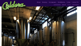 What Calderabrewing.com website looked like in 2018 (5 years ago)
