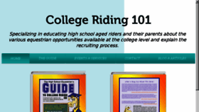 What Collegeriding101.com website looked like in 2018 (5 years ago)