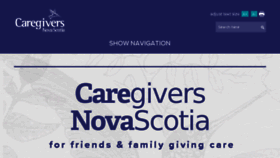 What Caregiversns.org website looked like in 2018 (5 years ago)