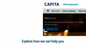 What Capitalifeandpensions.co.uk website looked like in 2018 (5 years ago)