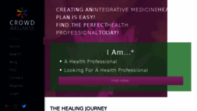 What Crowdwellness.com website looked like in 2018 (5 years ago)