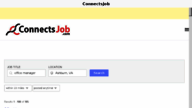What Connectsjob.com website looked like in 2018 (5 years ago)