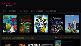 What Cartoonextra.me website looked like in 2018 (5 years ago)