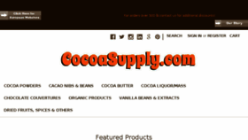 What Cocoasupply.com website looked like in 2018 (5 years ago)