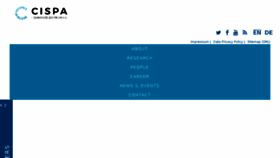 What Cispa.saarland website looked like in 2018 (5 years ago)