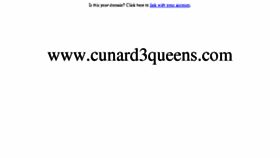 What Cunard3queens.com website looked like in 2018 (5 years ago)