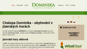 What Chatadominika.cz website looked like in 2018 (5 years ago)