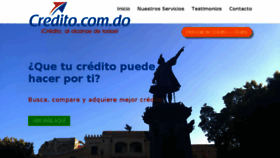 What Credito.com.do website looked like in 2018 (5 years ago)