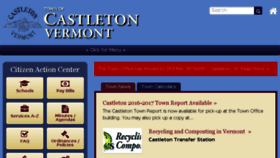 What Castletonvermont.org website looked like in 2018 (5 years ago)