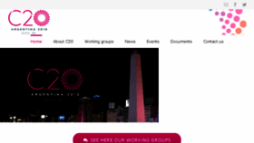What Civil-20.org website looked like in 2018 (7 years ago)