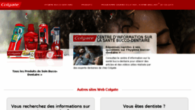 What Colgate.fr website looked like in 2018 (5 years ago)
