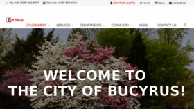 What Cityofbucyrusoh.us website looked like in 2018 (5 years ago)