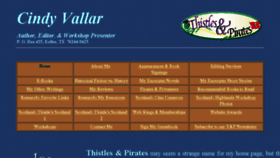 What Cindyvallar.com website looked like in 2018 (5 years ago)
