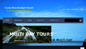 What Costaricabudgettravel.com website looked like in 2018 (7 years ago)