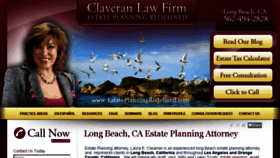 What Claveranlaw.com website looked like in 2018 (5 years ago)
