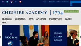 What Cheshireacademy.org website looked like in 2018 (5 years ago)