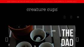 What Creaturecups.com website looked like in 2018 (5 years ago)