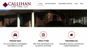 What Callihanlaw.com website looked like in 2018 (5 years ago)