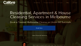 What Calibrecleaning.com.au website looked like in 2018 (7 years ago)