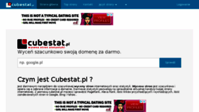 What Cubestat.pl website looked like in 2018 (5 years ago)