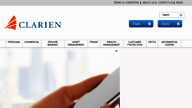 What Clarienbank.com website looked like in 2018 (6 years ago)