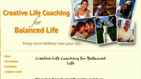 What Creative-life-coaching-for-balanced-life.com website looked like in 2018 (5 years ago)