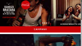 What Coke.ro website looked like in 2018 (5 years ago)